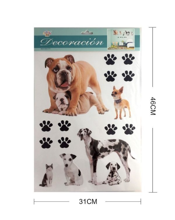 Decorativo de pared vinilo "Perro" 31x46cm - Decoración de pared - Imagen 4
