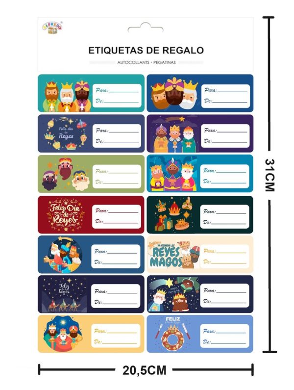 Etiqueta para regalo de navidad 20.5x31 cm - Artículos navideños