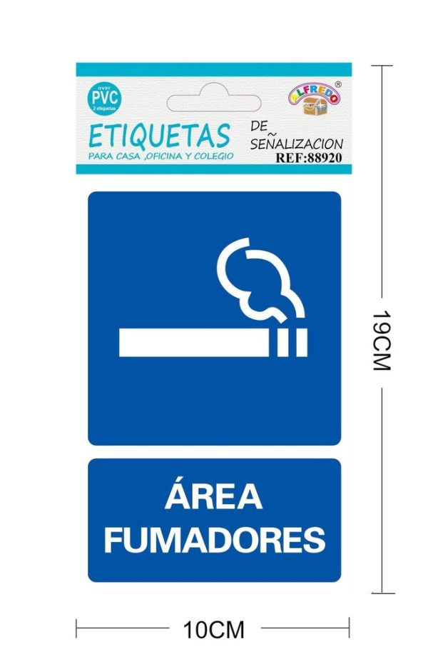 Etiquetas de señalización 10x19cm para seguridad y advertencias