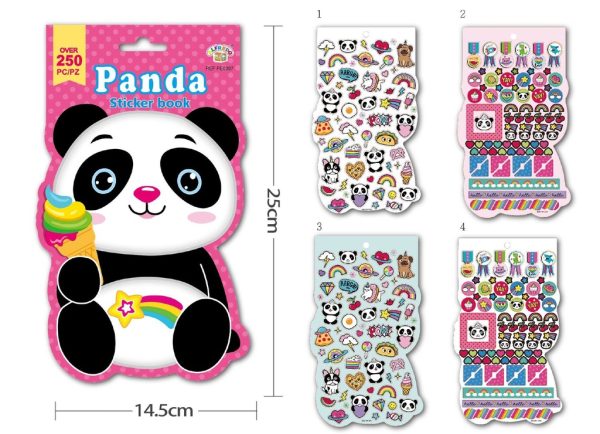 Libro de stickers "Oso Panda" 14.5x24.5 cm - Artículos de manualidades