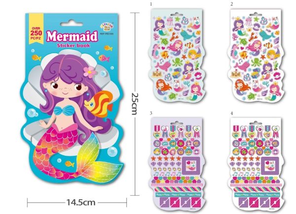 Libro de stickers "Sirena" 14.5x24.5 cm - Artículos de manualidades