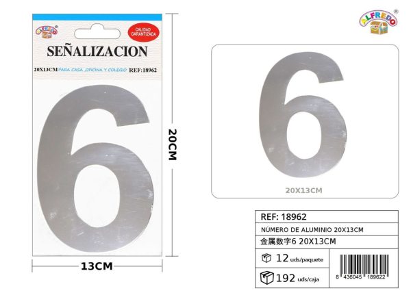 Número de aluminio 20x13cm para señalización y decoración - Imagen 2