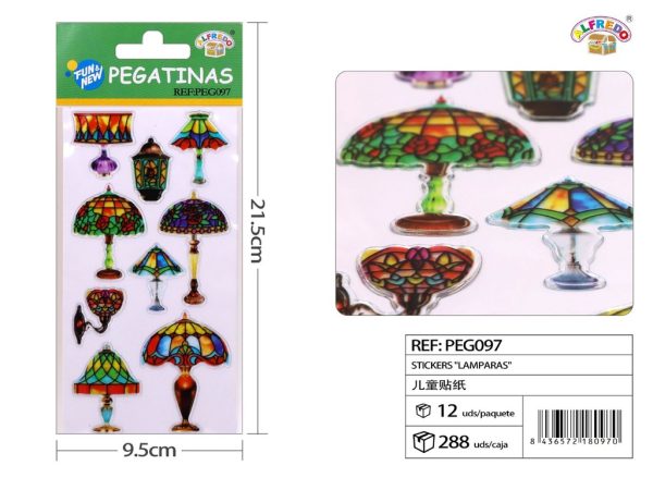 Pegatinas "Lámparas" 9.5 x 21.5 cm - Decoración