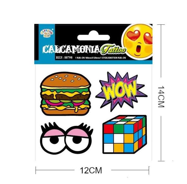 Pegatinas calcomanías emoticonos 12 x 14 cm - Decoración - Imagen 2