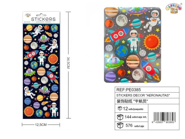 Pegatinas decorativas "Aeronauta" 12.5x34.5cm - Decoraciones infantiles
