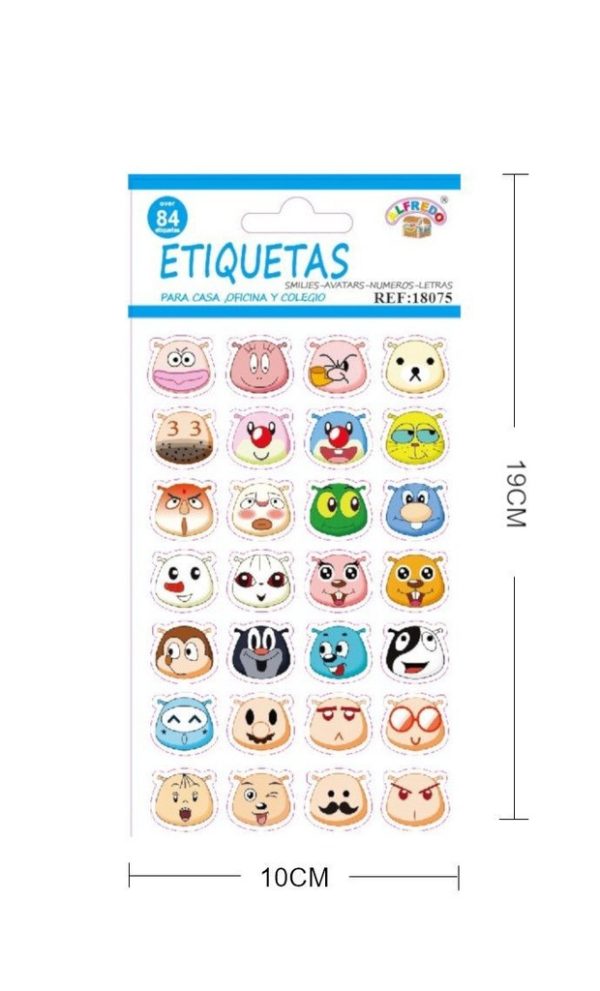 Pegatinas infantiles 10 x 19 cm - Decoración