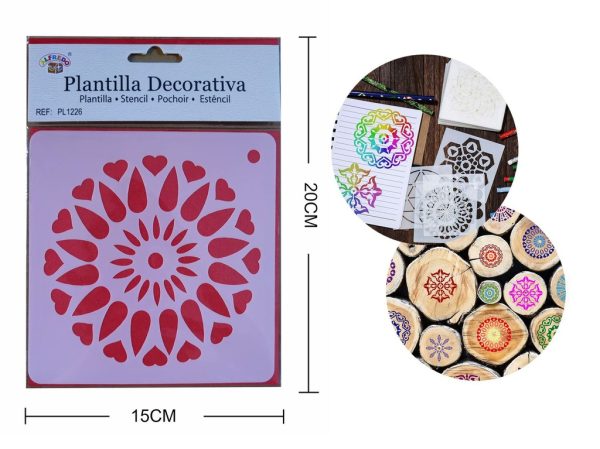 Plantilla decorativa "Mandala" 15 x 20 cm - Plantillas de artesanía - Imagen 2