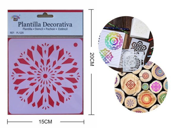 Plantilla decorativa "Mandala" 15 x 20 cm - Plantillas de artesanía - Imagen 3