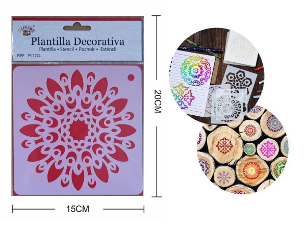 Plantilla decorativa "Mandala" 15 x 20 cm - Plantillas de artesanía - Imagen 6