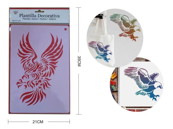 Plantilla decorativa "Águila" 21x35 cm - Plantillas decorativas