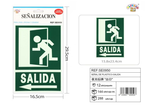 Señal de plástico-Salida 15.8 x 23.4 cm - Señales de PVC - Imagen 2