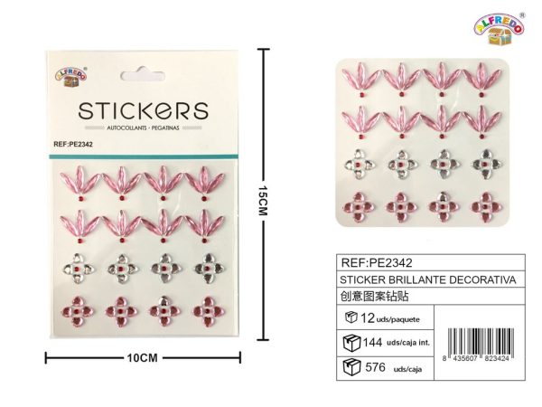 Sticker brillante decorativa 10 x 15 cm - Etiqueta decorativa