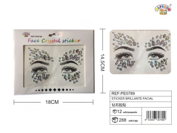Sticker brillante facial 14.5x18 cm - Accesorios de belleza - Imagen 2