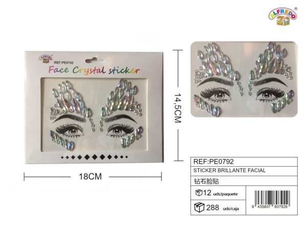 Sticker brillante facial 14.5x18 cm - Accesorios de belleza - Imagen 3