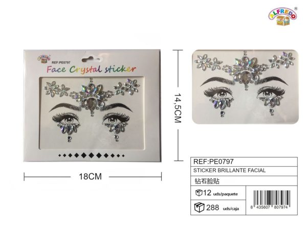 Sticker brillante facial 14.5x18 cm - Accesorios de belleza - Imagen 4