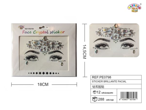 Sticker brillante facial 14.5x18 cm - Accesorios de belleza - Imagen 5