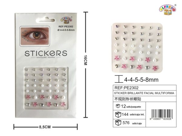 Sticker brillante facial multiforma 8.5x16cm - Accesorios de belleza - Imagen 4