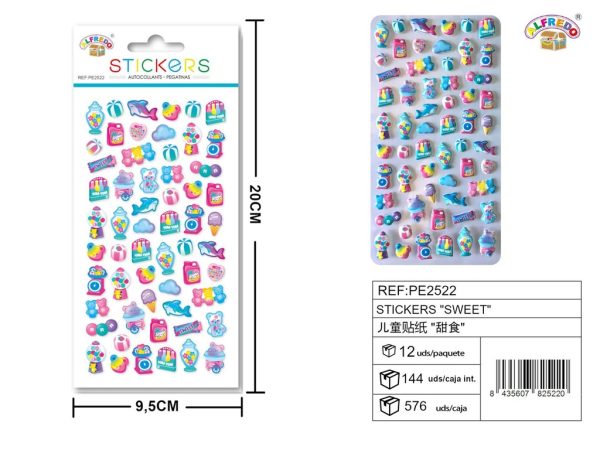 Stickers "Sweet" 9.5x20 cm - Pegatinas infantiles