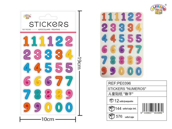 Stickers "números" 10x19 cm - Pegatinas numéricas infantiles - Imagen 6