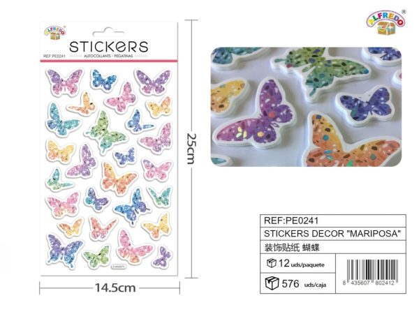 Stickers Decor "Mariposa" 14.5x25 cm - Stickers decorativos