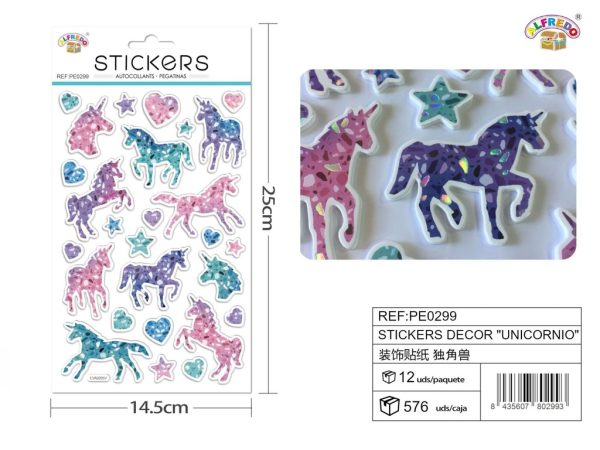 Stickers Decor "Unicornio" 14.5x25 cm - Stickers decorativos