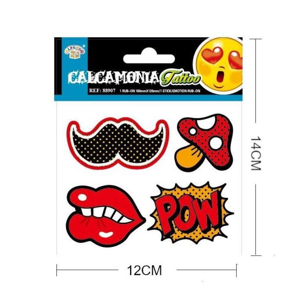 Stickers calcomanías emoticonos 12x14cm para manualidades - Imagen 2