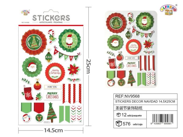 Stickers de Decoración Navideña 14.5X25CM - Accesorios decorativos para Navidad - Imagen 2