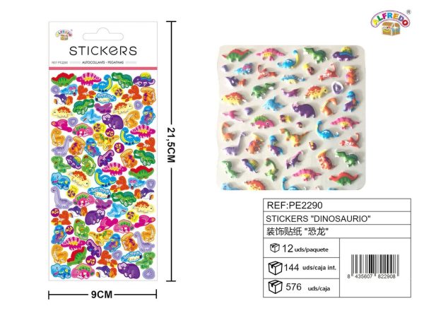 Stickers de Dinosaurio 9x21.5 cm - Adhesivos infantiles