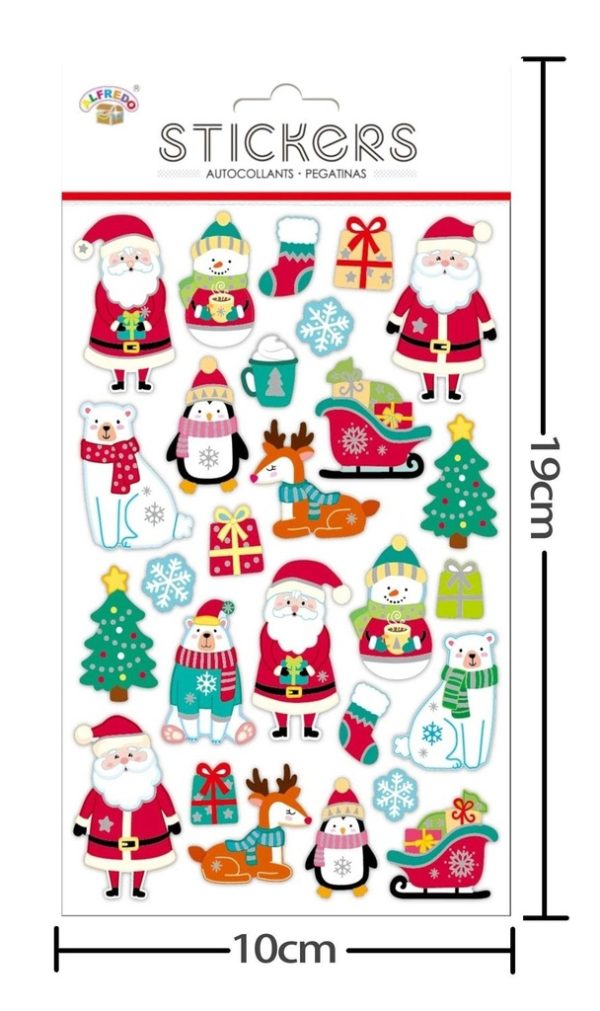 Stickers de Navidad 10x19 cm - Adhesivos navideños - Imagen 2