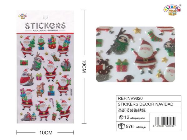 Stickers de Navidad 10x19 cm - Adhesivos navideños - Imagen 3
