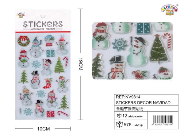 Stickers de Navidad 10x19 cm - Adhesivos navideños - Imagen 4