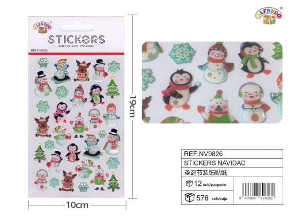 Stickers de Navidad 10x19 cm - Adhesivos navideños - Imagen 5