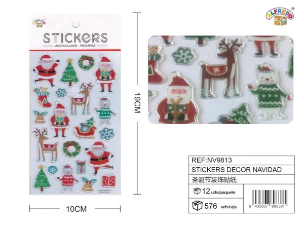 Stickers de Navidad 10x19 cm - Adhesivos navideños - Imagen 7