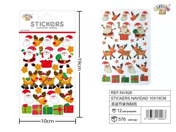 Stickers de Navidad 10x19 cm - Adhesivos navideños - Imagen 8