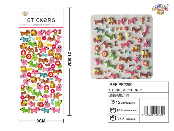 Stickers de Perro 9x21.5 cm - Adhesivos infantiles