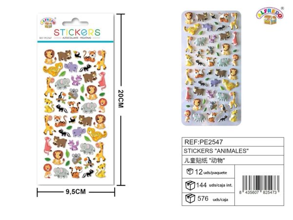 Stickers de animales 9.5x20 cm - Pegatinas infantiles - Imagen 2