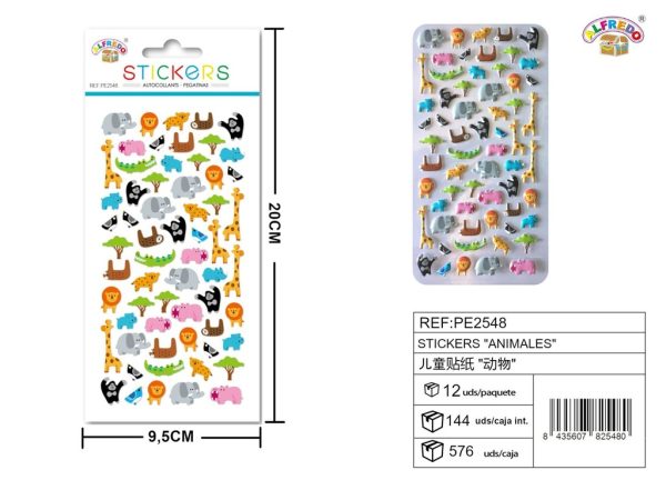 Stickers de animales 9.5x20 cm - Pegatinas infantiles - Imagen 3