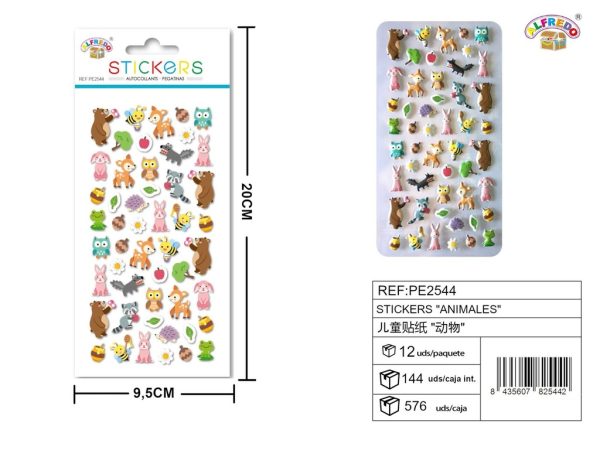 Stickers de animales 9.5x20 cm - Pegatinas infantiles - Imagen 4