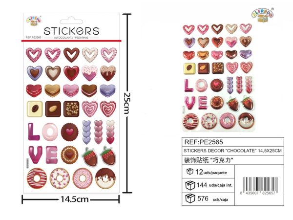 Stickers decor "Chocolate" 14.5 x 25 cm - Stickers para niños