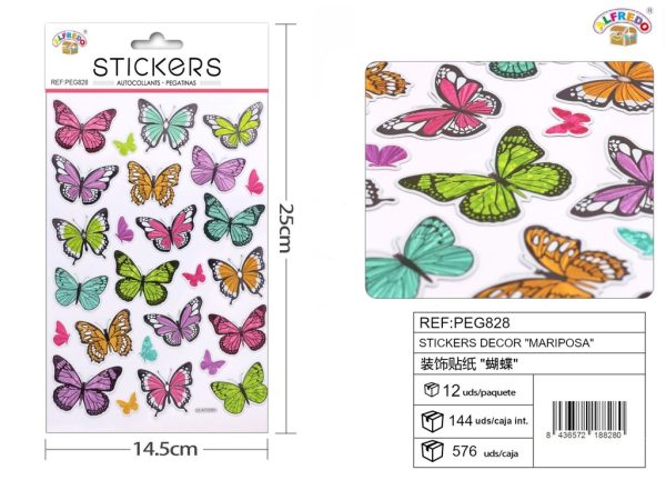 Stickers decor "Mariposa" - 14.5 x 25 cm - Imagen 4