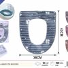 Funda para asiento de inodoro con velcro - Accesorios de baño - Imagen 2