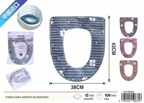 Funda para asiento de inodoro con velcro - Accesorios de baño - Imagen 2