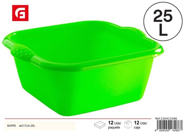 Barreno cuadrado 25L - Artículos de hogar