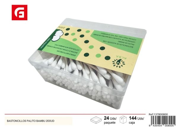Bastoncillos de algodón 200 uds - Productos de cuidado personal