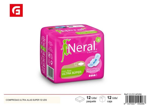 Compresas ultra alas super 12 uds. - Productos de cuidado personal