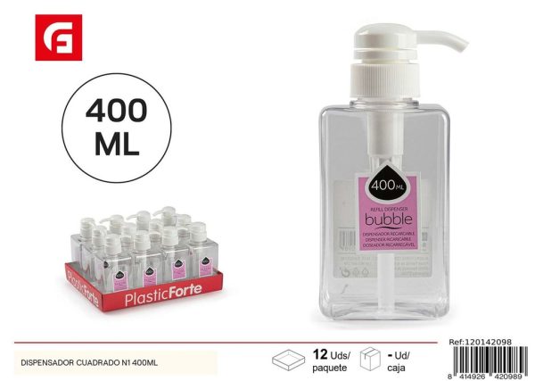 Dispensador cuadrado 400ml - Accesorios de cocina