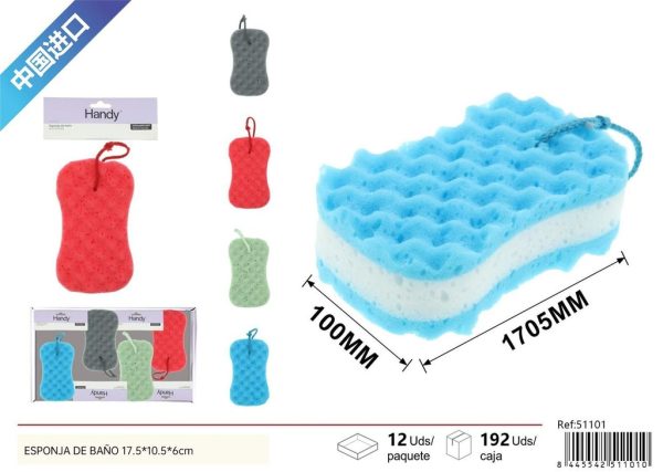 Esponja de baño 17.5x10.5x6 cm - Accesorios de baño