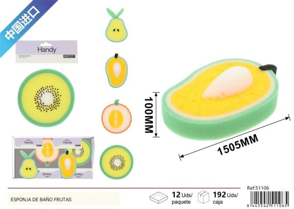 Esponja de baño con forma de fruta - Productos de cuidado personal
