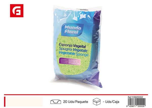 Esponja vegetal oval para baño - Productos de cuidado personal