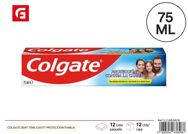 Pasta de dientes Colgate Dent 75 ml cavity protección familia - Productos de cuidado personal